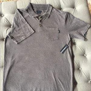 O’Neil men’s polo in distressed gray